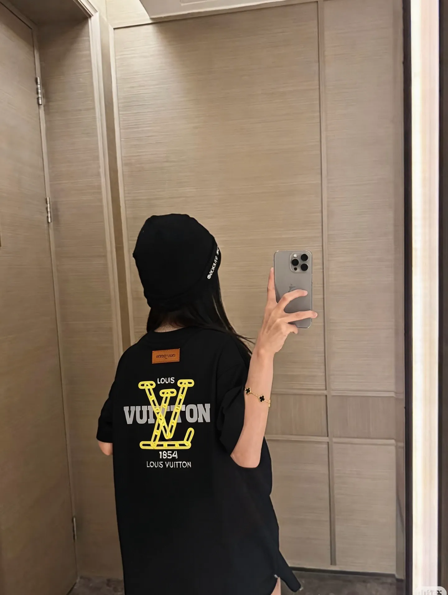 Louis Vuitton/Louis Vuitton foam logo printed short sleeves